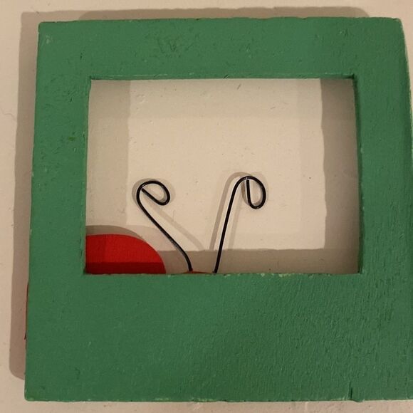 Ladybug Wood Craft Frames set of 12 NEW Multi Use Open Back 3 inches - Picture 7 of 8